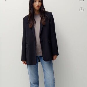 NWT Pull & Bear Basic Blazer in Black